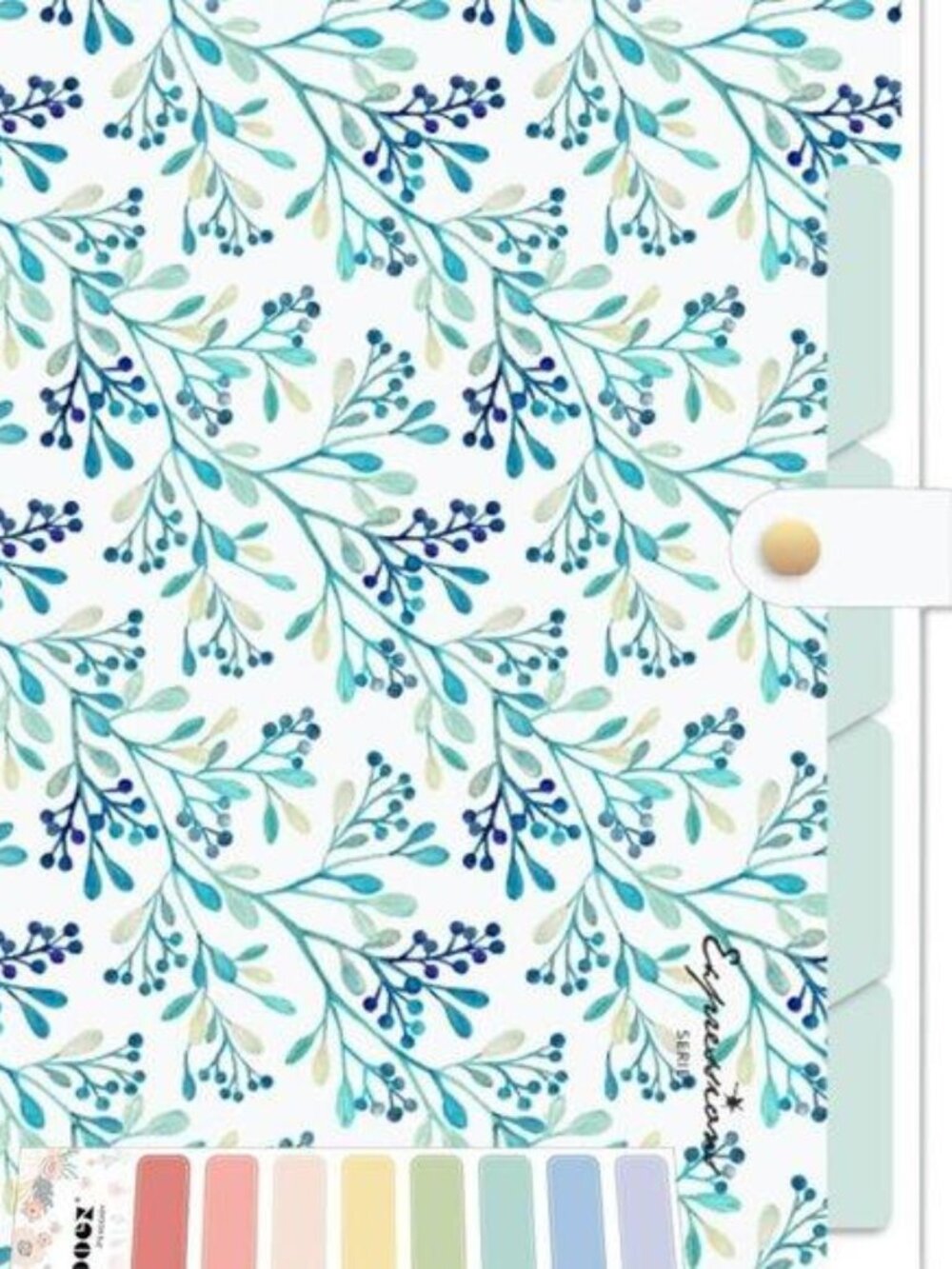 File Folders Organizer, Folders with 5 Pockets, Folders for Documents w/Sticker,